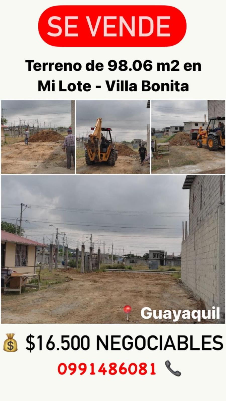 Foto Terreno en Venta en Mi Lote, Guayaquil, Guayas - U$D 16.000 - TEV35763 - BienesOnLine