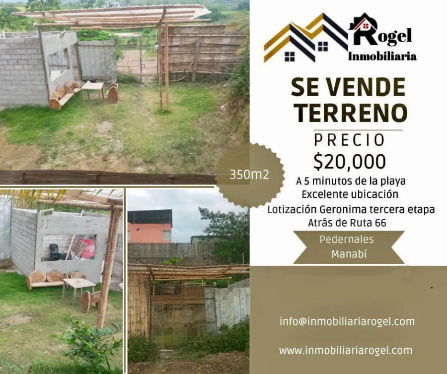 Foto Terreno en Venta en Pedernales, Pedernales, Manabi - U$D 20.000 - TEV36940 - BienesOnLine