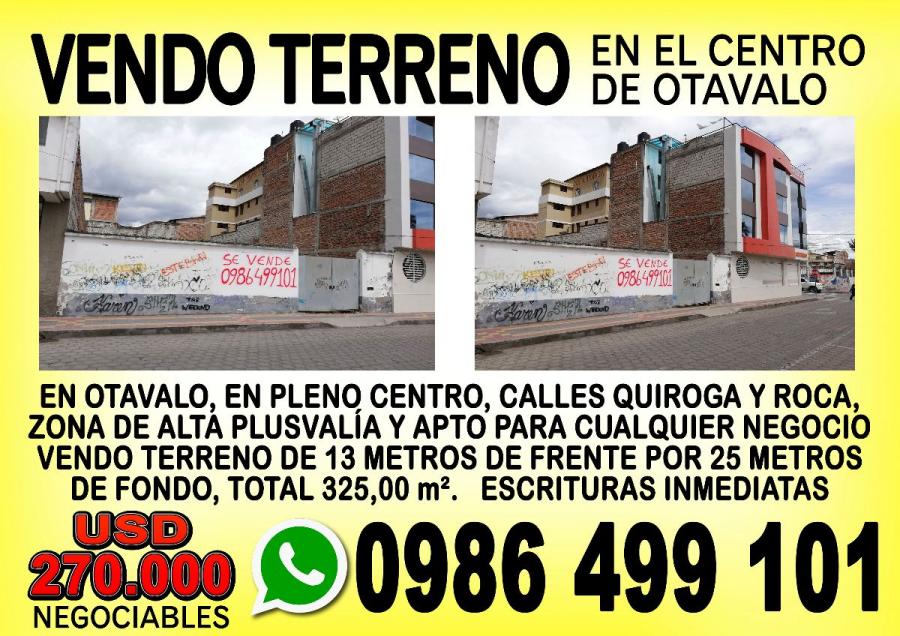 Foto Terreno en Venta en Otavalo, Imbabura - U$D 270.000 - TEV28917 - BienesOnLine