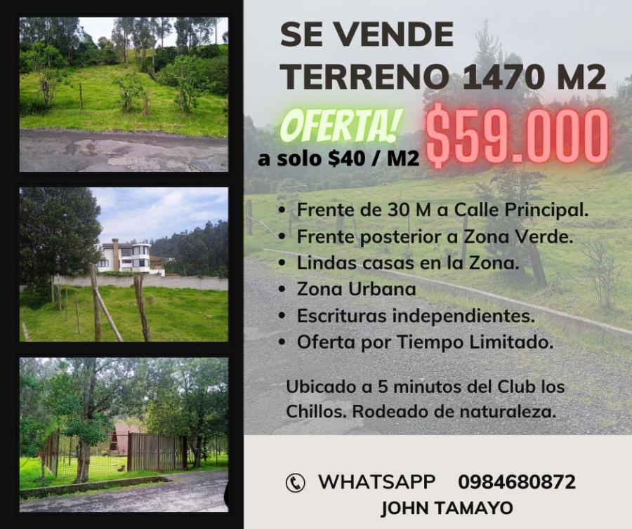 Foto Terreno en Venta en SAN FERNANDO, SANGOLQUI, Pichincha - U$D 59.000 - TEV35912 - BienesOnLine