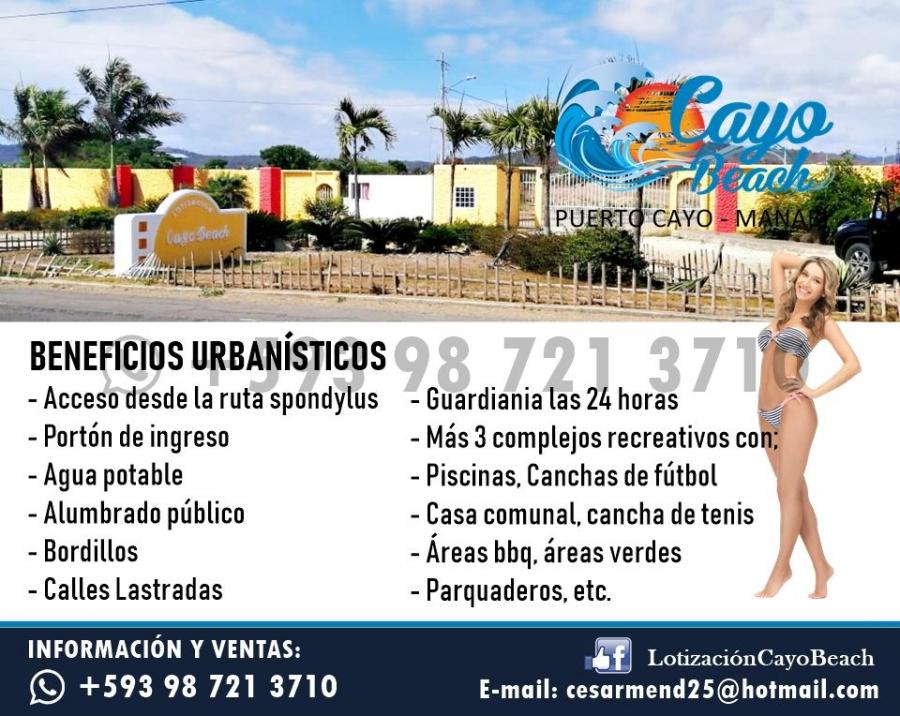 Foto Terreno en Venta en PUERTO CAYO, Jipijapa, Manabi - 170 hectareas - U$D 5.400 - TEV30545 - BienesOnLine