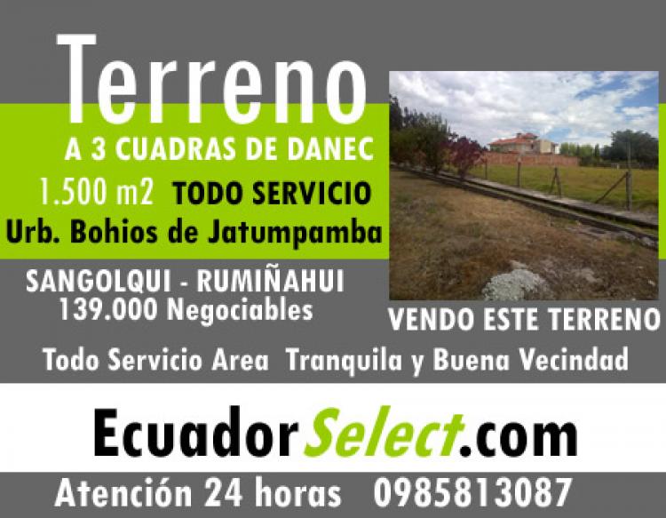 Foto Terreno en Venta en SANGOLQUI, Rumiahui, Pichincha - U$D 139.000 - TEV18448 - BienesOnLine