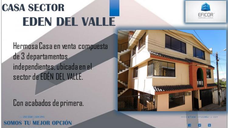 Foto Casa en Venta en EDEN DEL VALLE, Quito, Pichincha - U$D 132.000 - CAV23545 - BienesOnLine