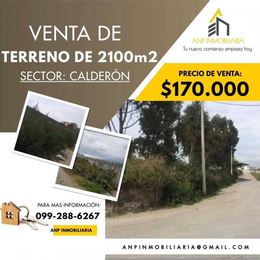 Foto Terreno en Venta en Calderon, Quito, Pichincha - U$D 170.000 - TEV38611 - BienesOnLine