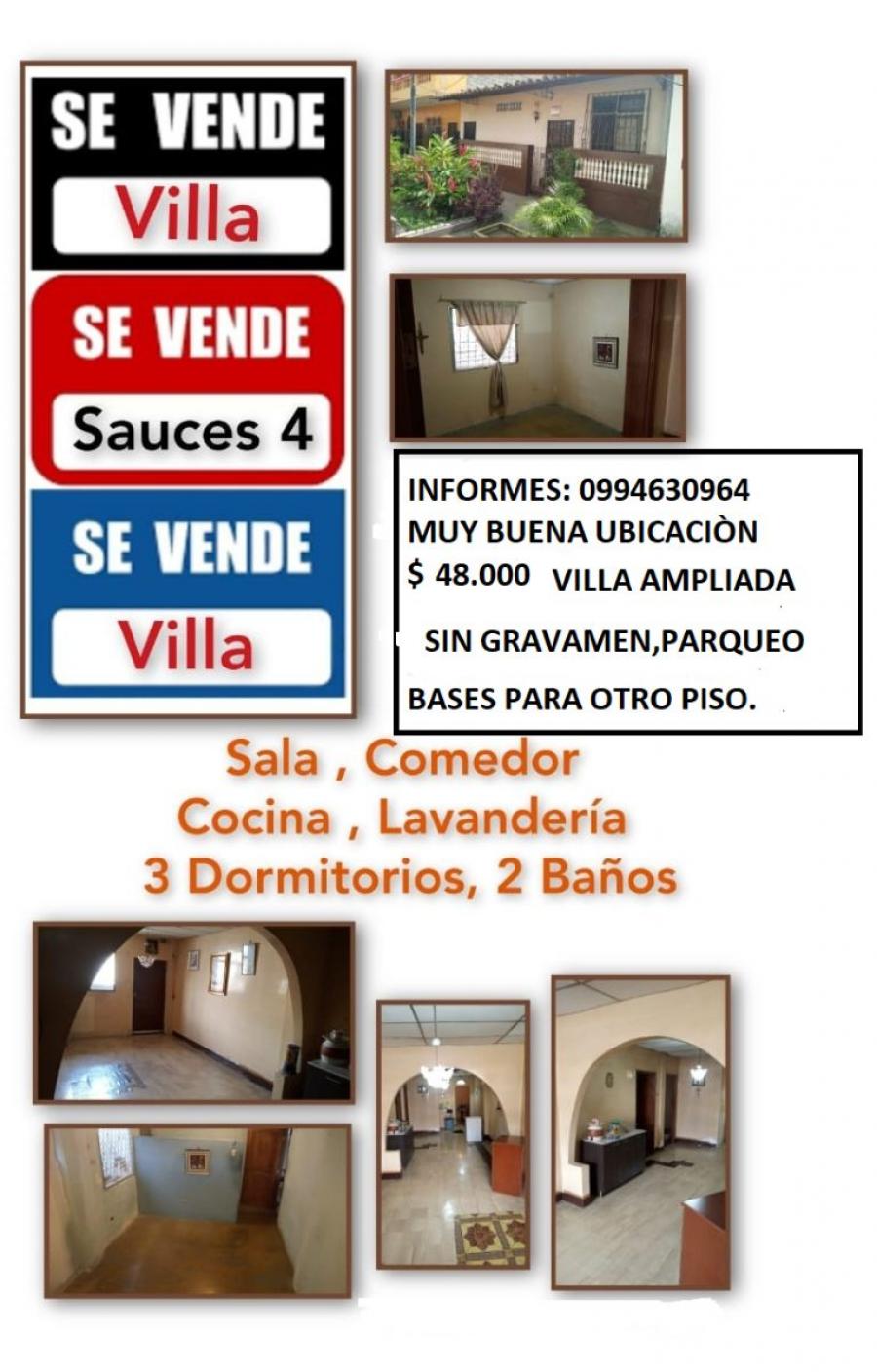Foto Villa en Venta en Guayaquil, Guayas - U$D 48.000 - VIV37678 - BienesOnLine