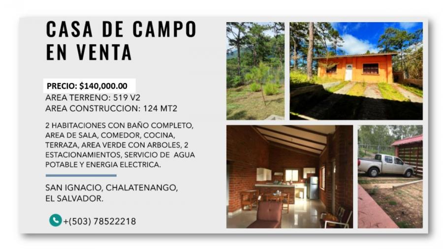 Foto Casa en Venta en San Ignacio, San Ignacio, Chalatenango - U$D 140.000 - CAV1063 - BienesOnLine