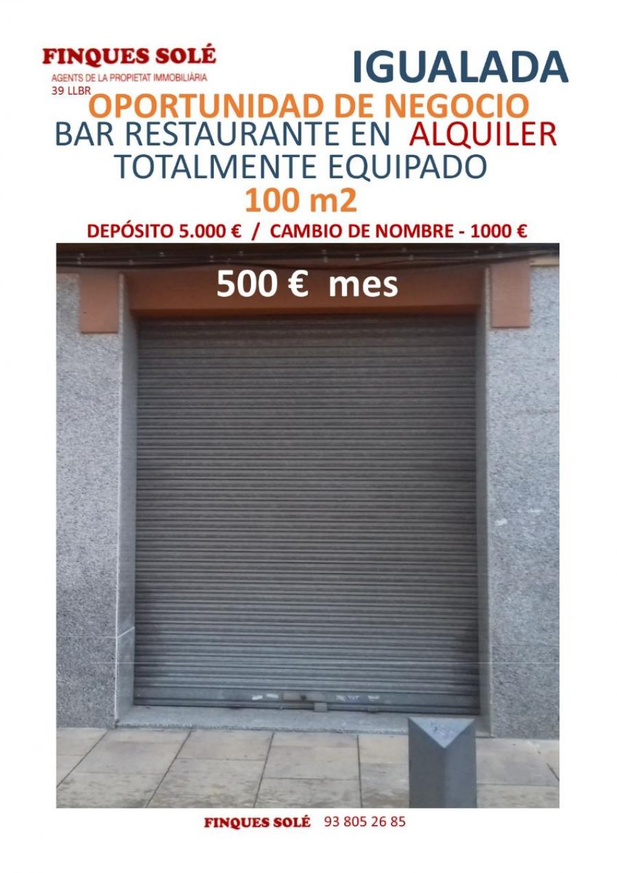 Foto Local en Traspaso en Igualada, Barcelona - € 500 - LO10693 - BienesOnLine