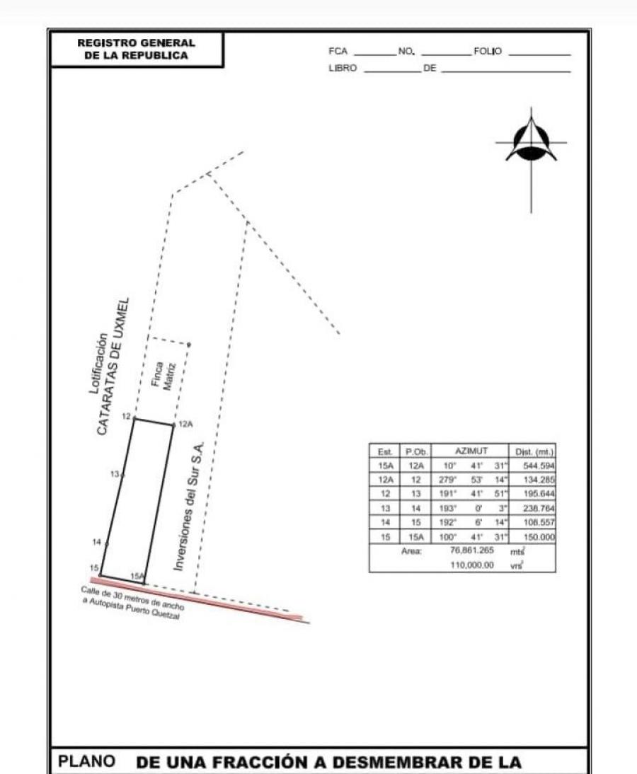 Foto Terreno en Venta en Escuintla, Escuintla - U$D 1.100.000 - TEV41511 - BienesOnLine