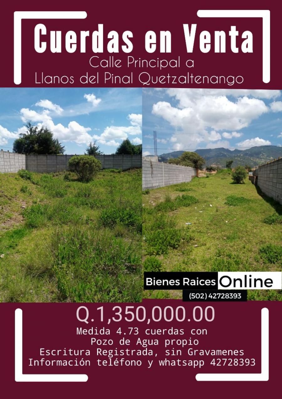 Foto Terreno en Venta en Quetzaltenango, Quetzaltenango - Q 1.350.000 - TEV10950 - BienesOnLine