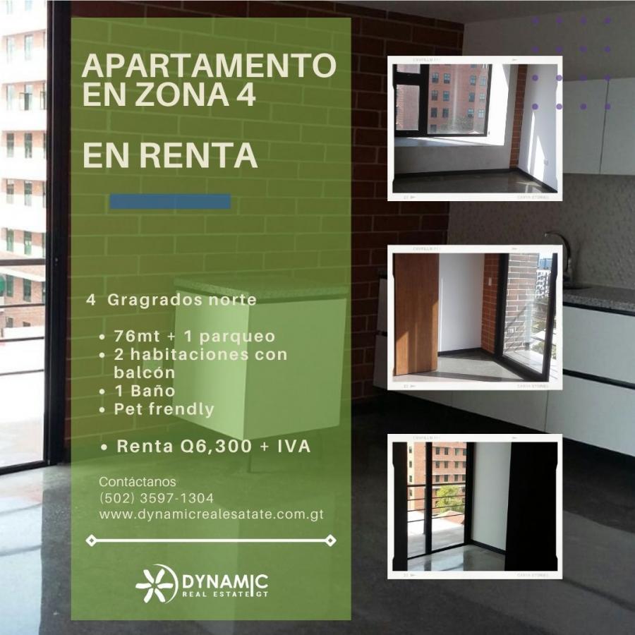 Foto Apartamento en Renta en zona 4, Guatemala - U$D 799 - APR27387 - BienesOnLine