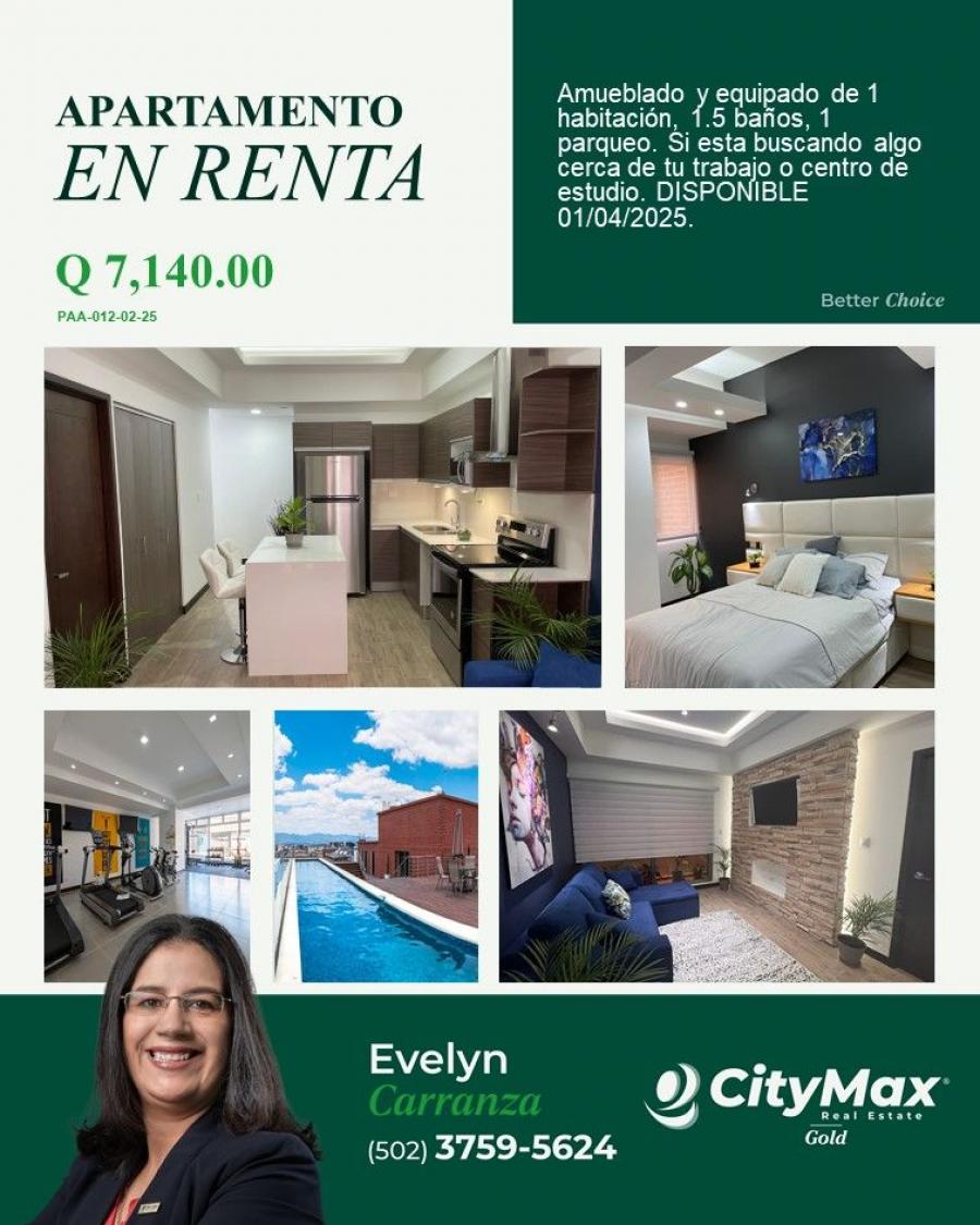 Foto Apartamento en Renta en Guatemala, Guatemala - Q 7.140 - APR48433 - BienesOnLine