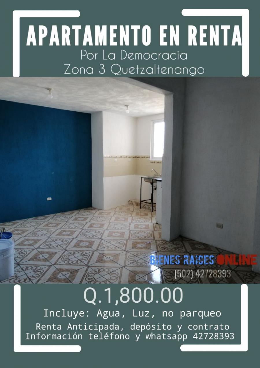 Foto Apartamento en Renta en Quetzaltenango, Quetzaltenango - Q 1.800 - APR15107 - BienesOnLine