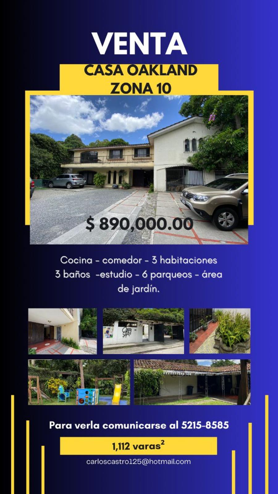 Foto Casa en Venta en zona 10, Guatemala - U$D 890.000 - CAV27041 - BienesOnLine