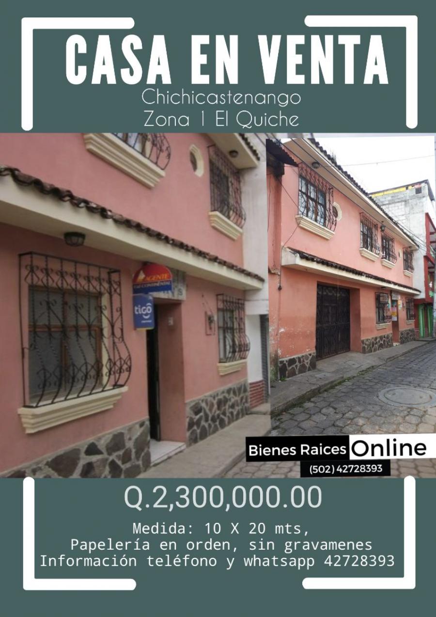 Foto Casa en Venta en Chichicastenango, Quich - Q 2.300.000 - CAV8982 - BienesOnLine