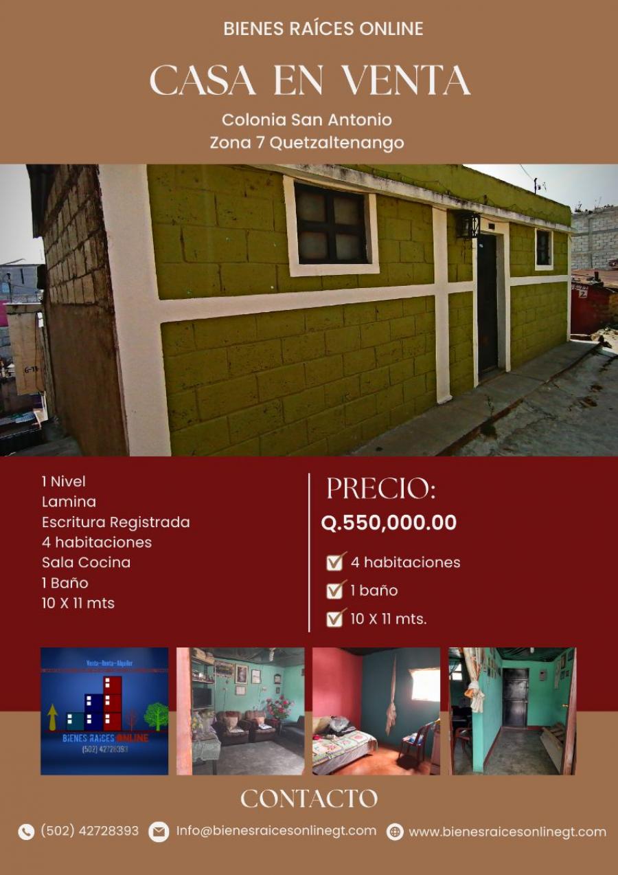 Foto Casa en Venta en Quetzaltenango, Quetzaltenango - Q 440.000 - CAV23701 - BienesOnLine