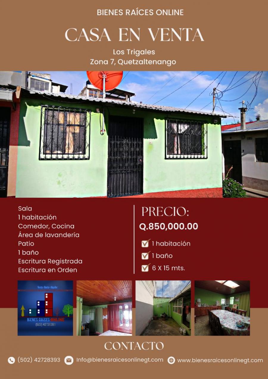 Foto Casa en Venta en Quetzaltenango, Quetzaltenango - Q 850.000 - CAV26267 - BienesOnLine