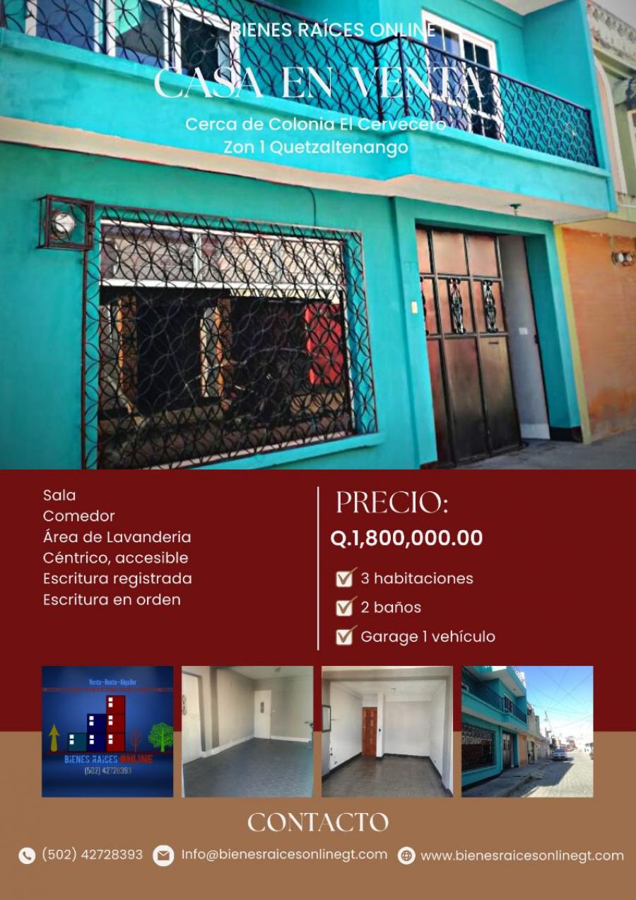 Foto Casa en Venta en Quetzaltenango, Quetzaltenango - Q 1.800.000 - CAV18006 - BienesOnLine
