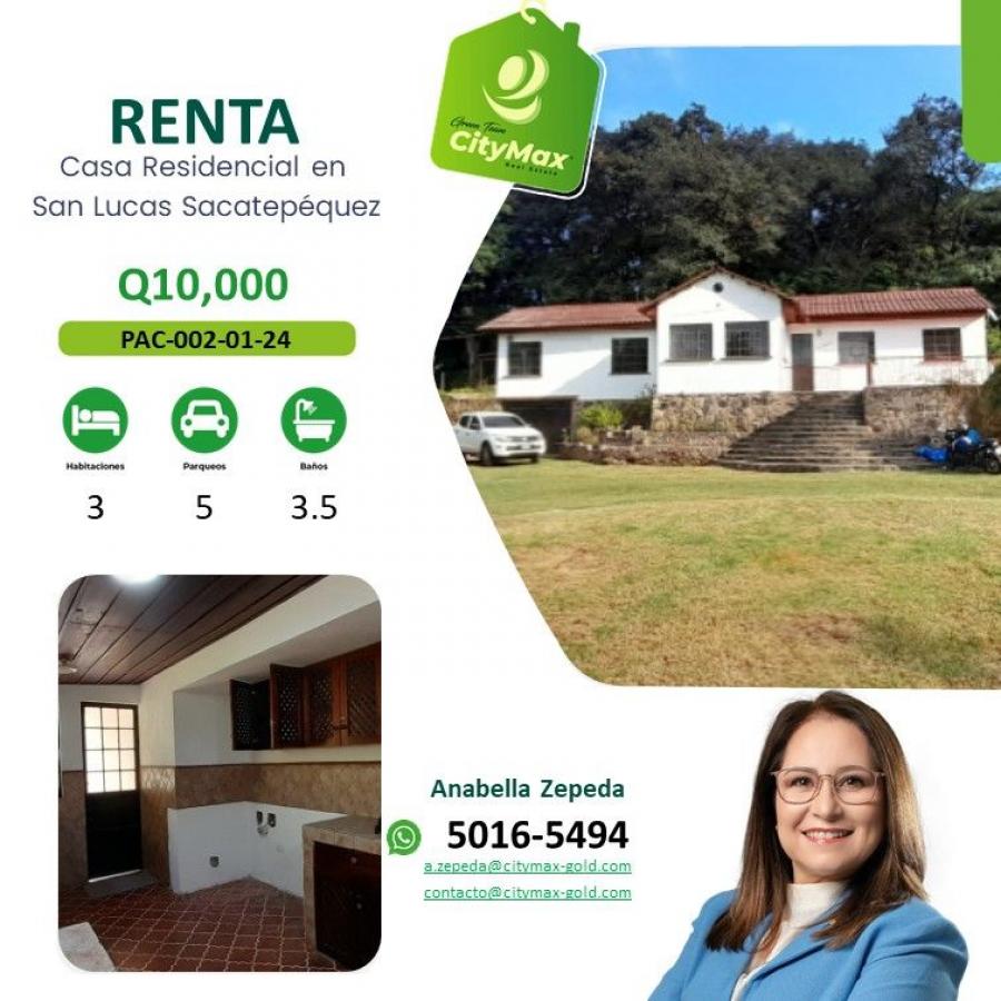 Foto Casa en Renta en San Lucas Sacatepquez, Guatemala - Q 10.000 - CAR36677 - BienesOnLine