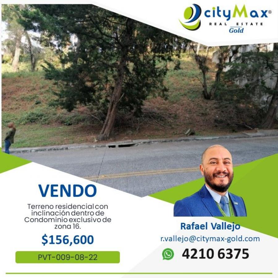 Foto Terreno en Venta en Zona 16, Guatemala, Guatemala - U$D 156.600 - TEV18453 - BienesOnLine