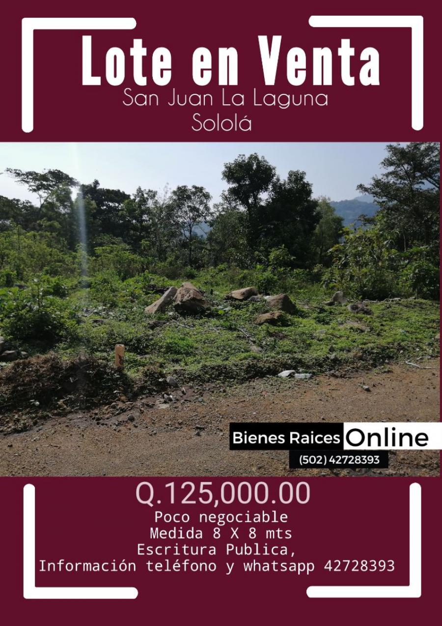 Foto Terreno en Venta en San Juan La Laguna, Solol - Q 125.000 - TEV16636 - BienesOnLine