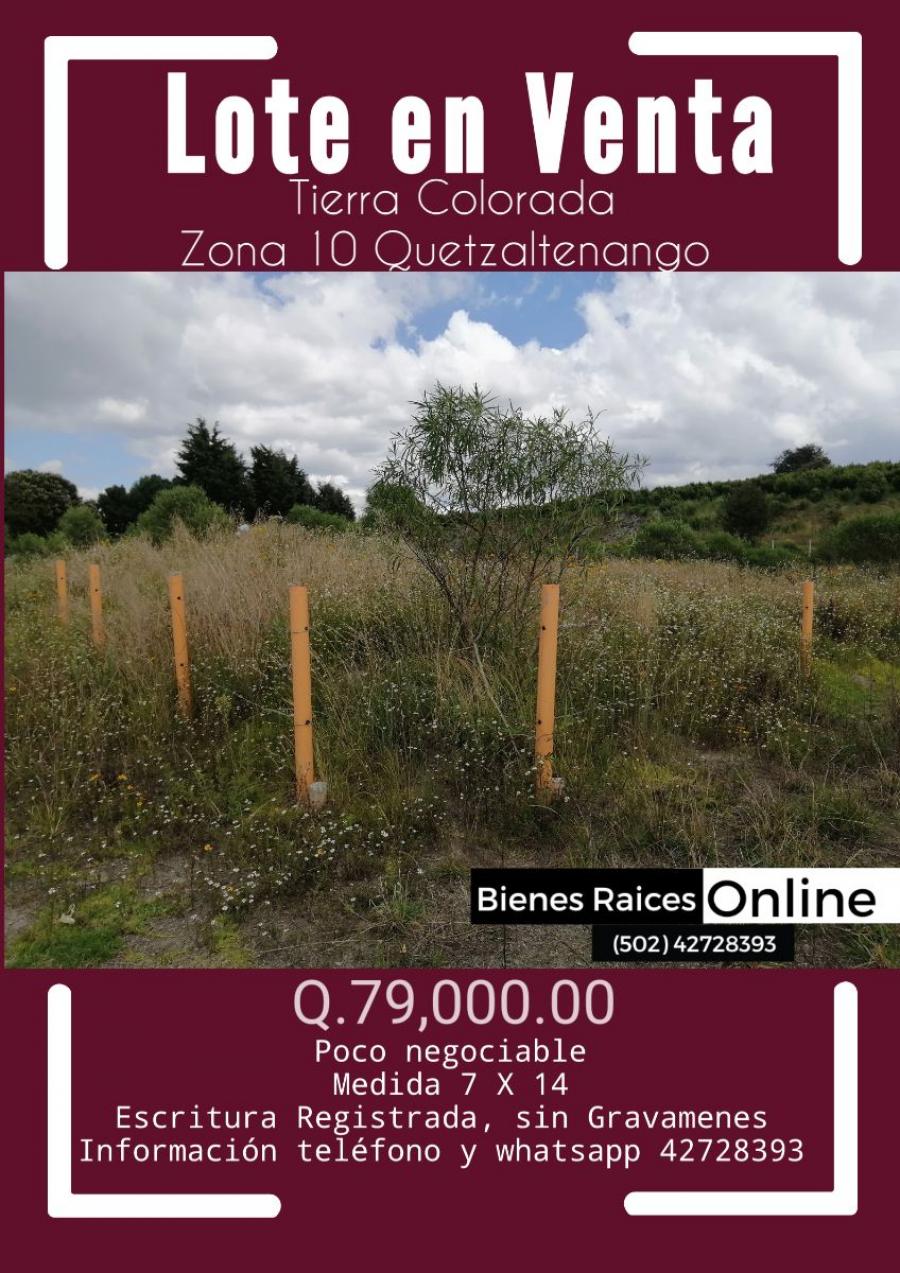 Foto Terreno en Venta en Quetzaltenango, Quetzaltenango - Q 79.000 - TEV11012 - BienesOnLine