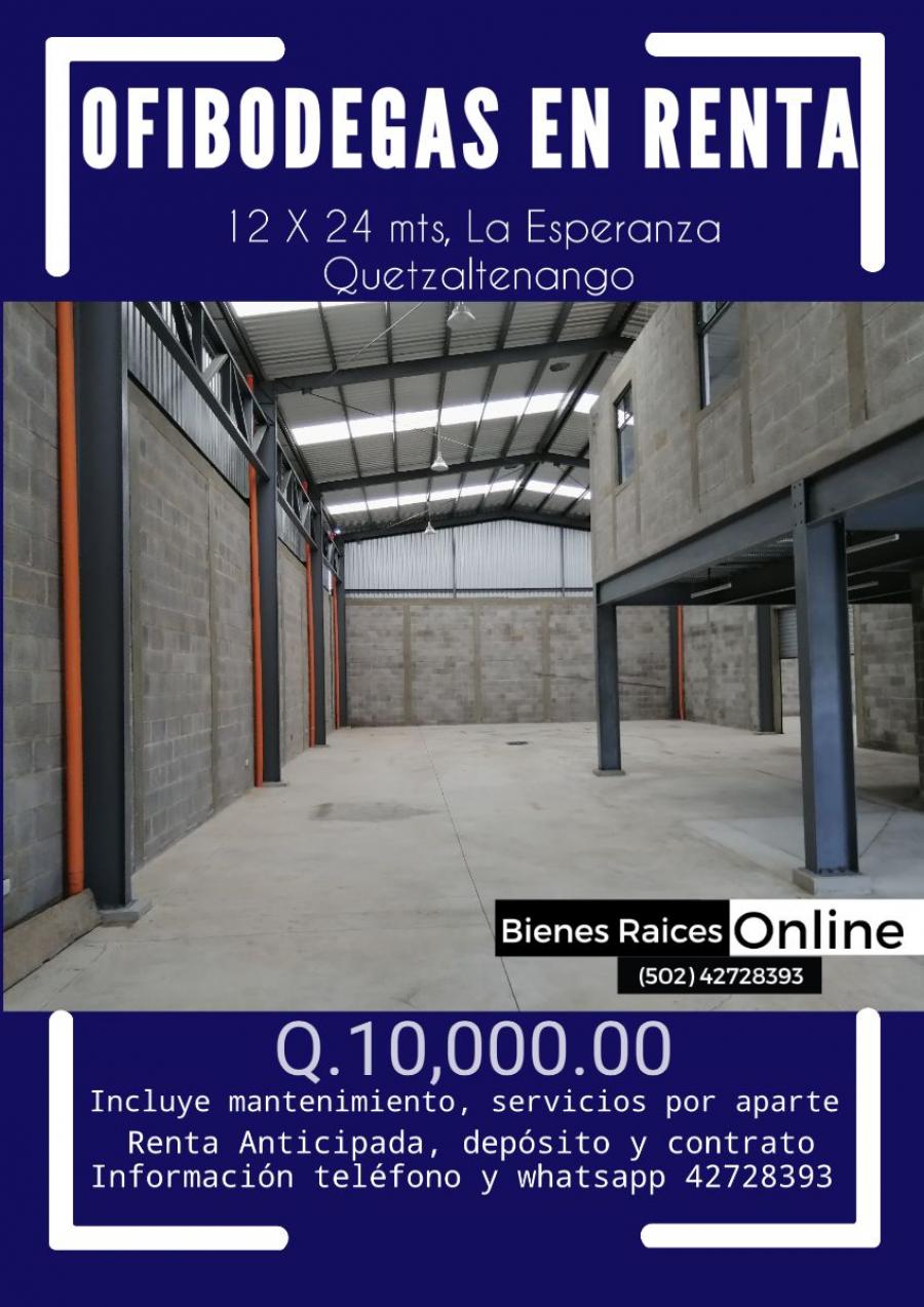 Foto Bodega en Renta en La Esperanza, Quetzaltenango - Q 10.000 - BOR13674 - BienesOnLine