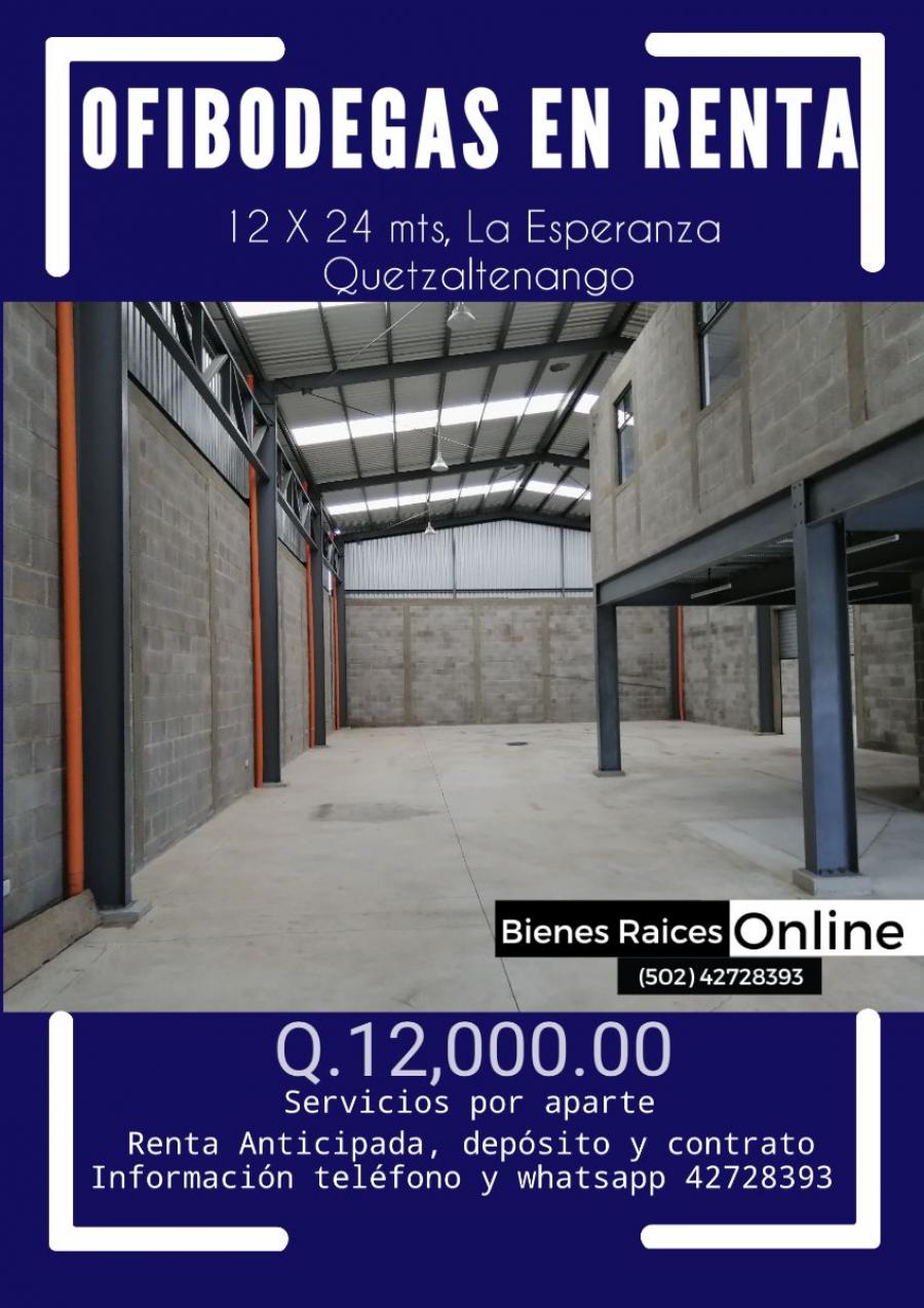 Foto Bodega en Renta en La Esperanza, Quetzaltenango - Q 12.000 - BOR6346 - BienesOnLine
