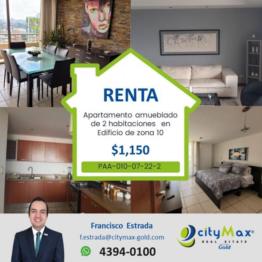 Foto Apartamento en Renta en Zona 10, Guatemala, Guatemala - U$D 1.150 - APR20069 - BienesOnLine