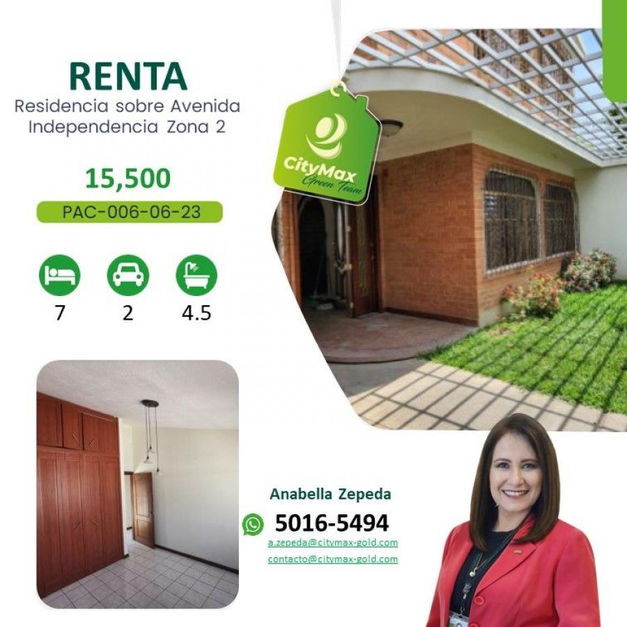 Foto Casa en Renta en Guatemala, Guatemala - Q 15.500 - CAR25257 - BienesOnLine