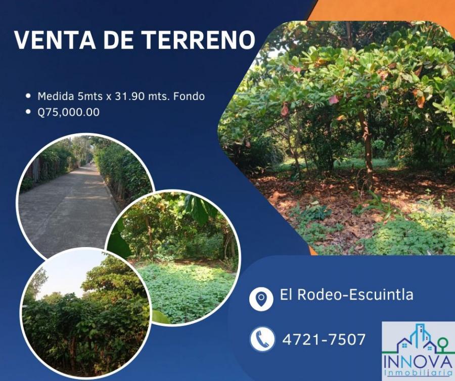 Foto Terreno en Venta en El Rodeo-Escuintla, Escuintla, Escuintla - Q 75.000 - TEV23811 - BienesOnLine