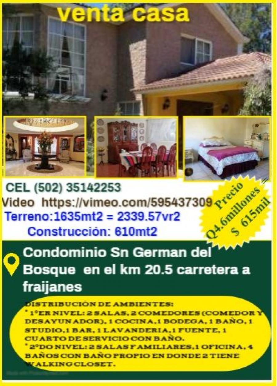 Foto Casa en Venta en Cond. San german, Fraijanes, Guatemala - U$D 614.998 - CAV10067 - BienesOnLine