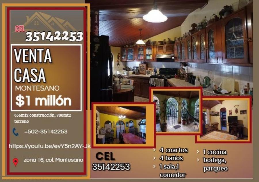 Foto Casa en Venta en Colonia Montesano, Guatemala, Guatemala - U$D 1.000.000 - CAV36269 - BienesOnLine