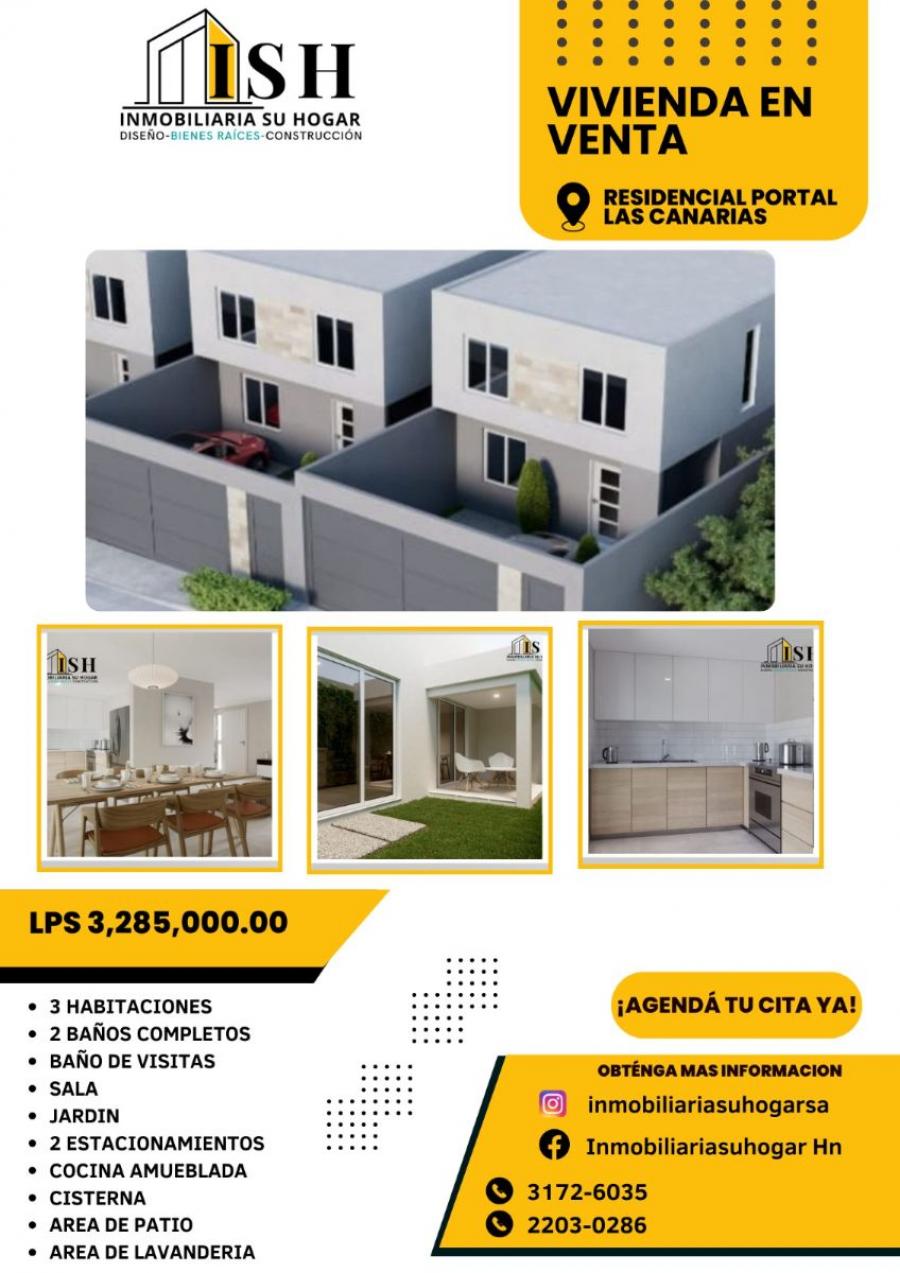 Foto Casa en Venta en Residencial Portal las Canarias, resideincial portal las canarias, Francisco Morazn - U$D 132.943 - CAV2417 - BienesOnLine