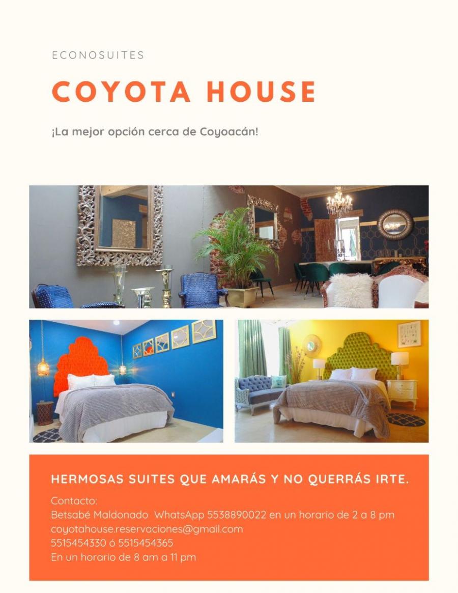 Foto Hotel en Alojamiento en Villa Coyoacn, Coyoacn, Distrito Federal - $ 2.500 - HOA268592 - BienesOnLine