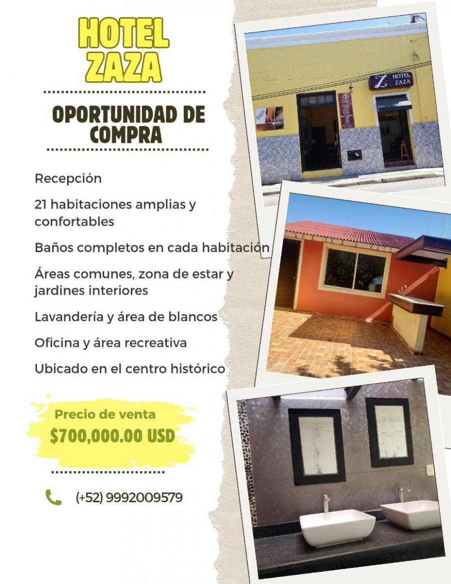 Foto Hotel en Venta en Centro, Mérida, Yucatan - U$D 700.000 - HOV362806 - BienesOnLine