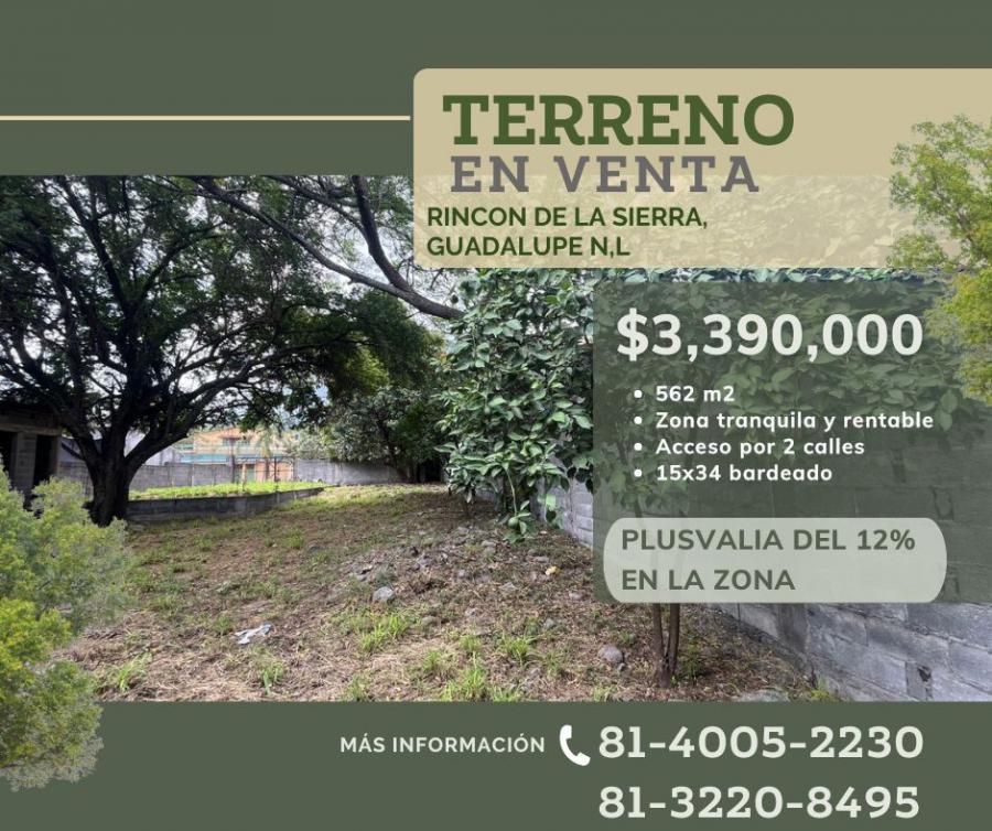 Foto Terreno en Venta en Rincon de la sierra, Guadalupe, Nuevo Leon - $ 3.390.000 - TEV363311 - BienesOnLine