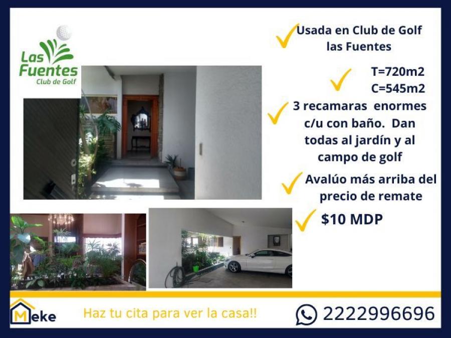 Foto Casa en Venta en club de golf las fuentes, Puebla, Puebla - $ 10.000.000 - CAV340721 - BienesOnLine