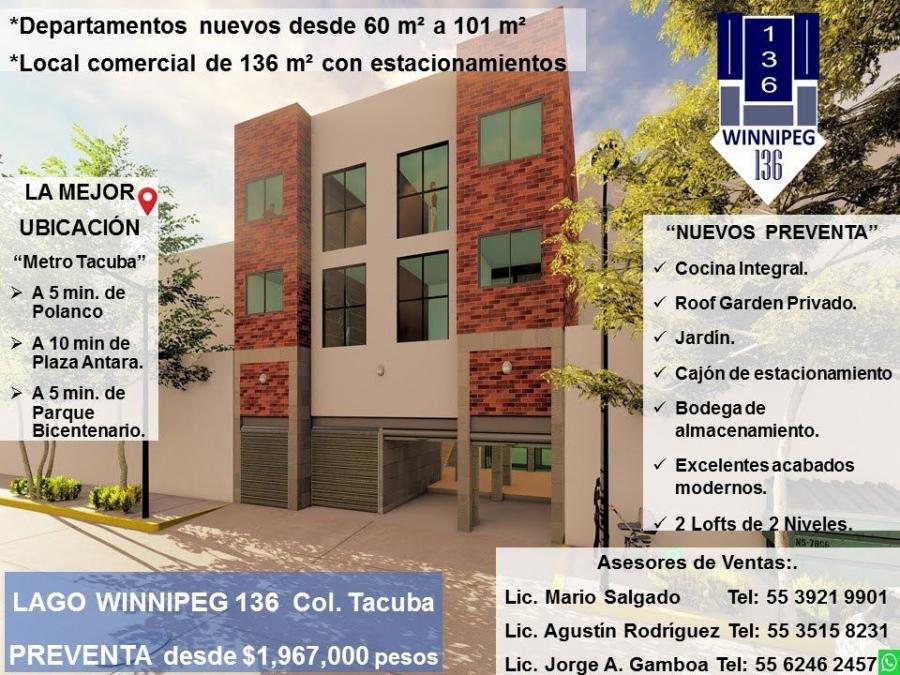 Foto Departamento en Venta en tacuba, Miguel Hidalgo, Distrito Federal - $ 1.967.000 - DEV255443 - BienesOnLine