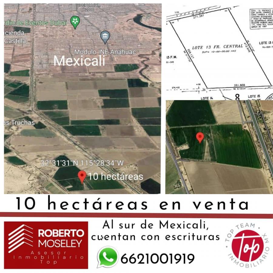 Foto Terreno en Venta en Ahumadita, Mexicali, Baja California - 10 hectareas - $ 8.500.000 - TEV347134 - BienesOnLine