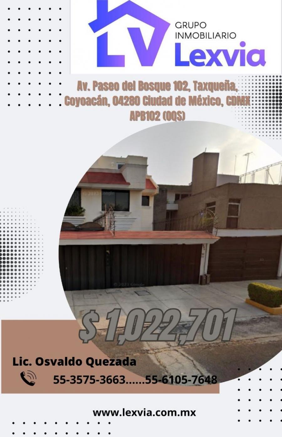 Foto Casa en Venta en PASEO DE TAXQUEA, Coyoacn, Distrito Federal - $ 1.022.701 - CAV351307 - BienesOnLine
