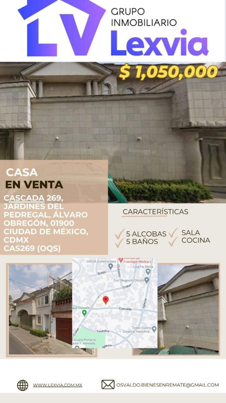 Foto Casa en Venta en JARDINES DEL PEDREGAL, Alvaro Obregn, Distrito Federal - $ 1.050.000 - CAV352115 - BienesOnLine