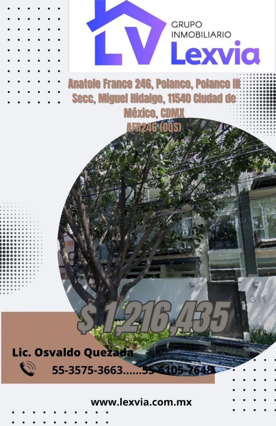 Foto Casa en Venta en POLANCO III, Miguel Hidalgo, Distrito Federal - $ 1.216.435 - CAV351600 - BienesOnLine