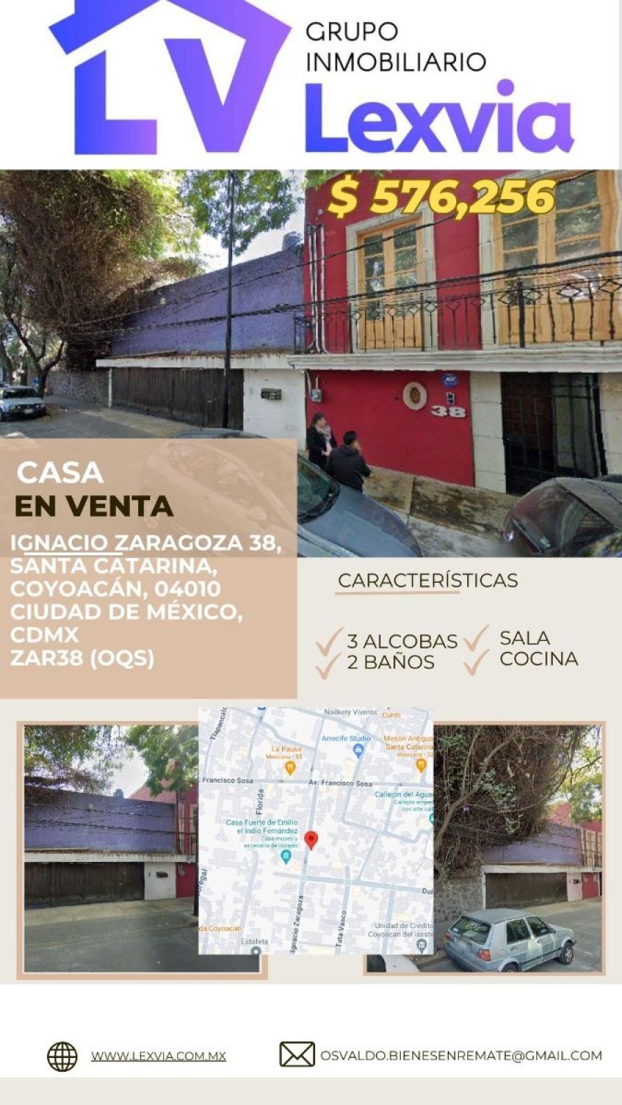Foto Casa en Venta en SANTA CATARINA, Coyoacn, Distrito Federal - $ 756.256 - CAV351432 - BienesOnLine