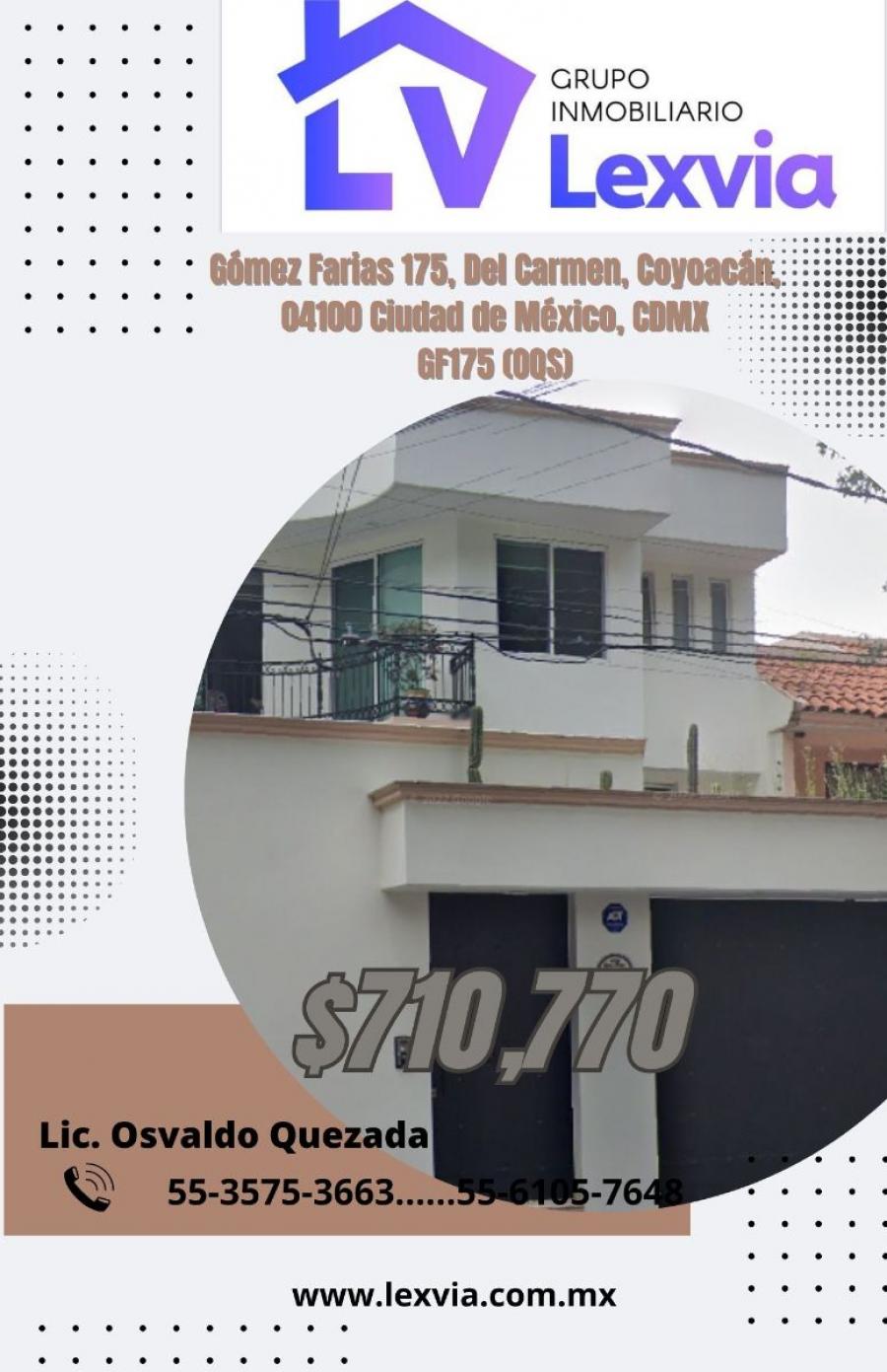 Foto Casa en Venta en DEL CARMEN, Coyoacn, Distrito Federal - $ 710.770 - CAV351491 - BienesOnLine