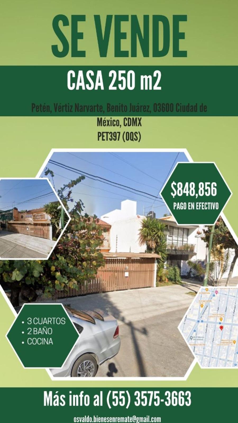Foto Casa en Venta en VERTIZ NARVARTE, VERTIZ NARVARTE, Distrito Federal - $ 848.856 - CAV351289 - BienesOnLine