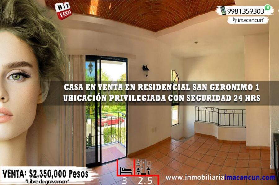 Foto Casa en Venta en Residencial San Geronimo I, Supermanzana 523, Quintana Roo - $ 2.350.000 - CAV319649 - BienesOnLine