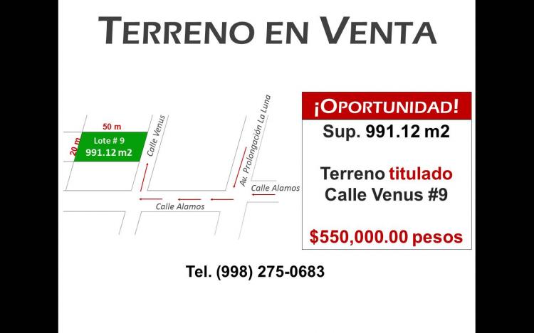 Foto Terreno en Venta en Alamos II, Cancn, Quintana Roo - $ 550.000 - TEV37875 - BienesOnLine