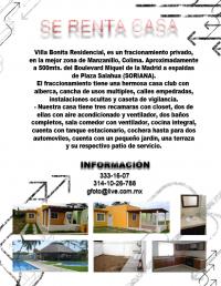 Casa en Renta en Soleares Manzanillo