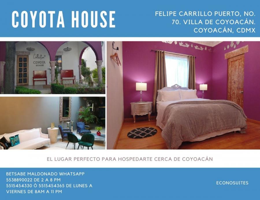 Foto Casa en Alojamiento en Villa Coyoacn, Coyoacn, Distrito Federal - $ 1.700 - CAA270612 - BienesOnLine