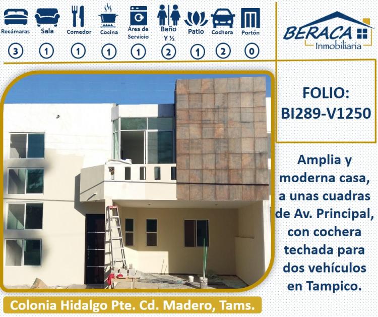 Foto Casa en Venta en Col. Hidalgo pte, Ciudad Madero, Tamaulipas - $ 1.250.000 - CAV216717 - BienesOnLine